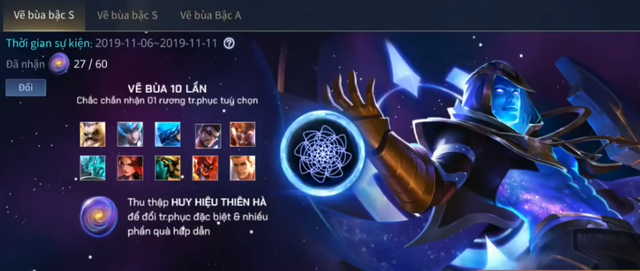 Liên Quân Mobile: Garena tặng khuyến mãi 10 skin bậc S sau 10 lượt Vẽ bùa, phí chơi lại giảm - Ảnh 1.