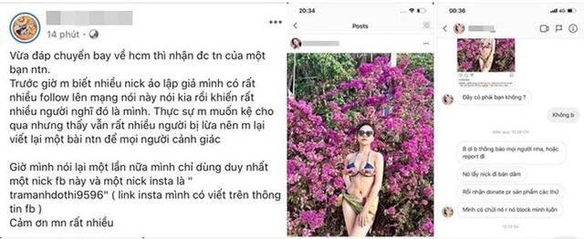 Hot girl Trâm Anh lên tiếng, tố có người lập nick ảo tên mình để lừa đảo và làm nhiều chuyện nhạy cảm - Ảnh 3.