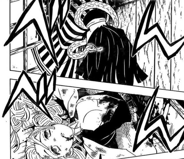 Kimetsu no Yaiba chương 182: Xà Trụ và Luyến Trụ xuất hiện bất ngờ, Tanjirou thoát chết trong gang tấc - Ảnh 4.