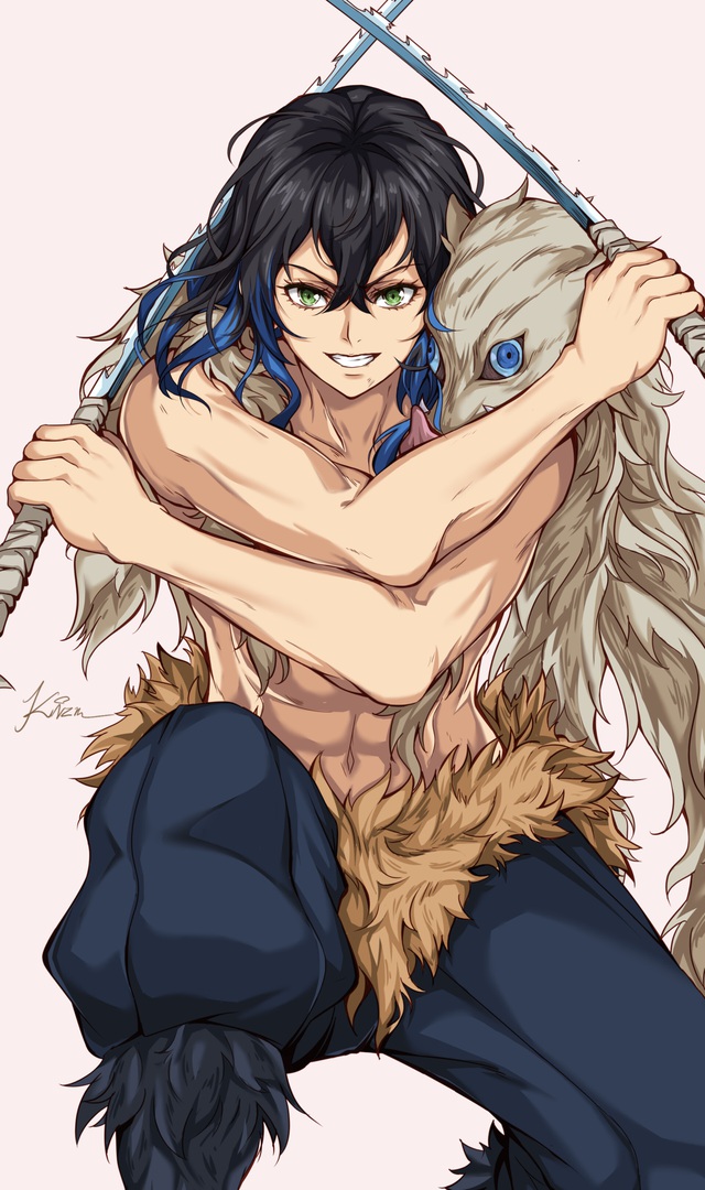 Kimetsu no Yaiba: Anh chàng đầu lợn Inosuke bất ngờ xuất hiện với phiên bản cơ bắp cuồn cuộn nhức mắt - Ảnh 5. Kimetsu no Yaiba: Anh chàng đầu lợn Inosuke bất ngờ xuất hiện với phiên bản cơ bắp cuồn cuộn nhức mắt - Ảnh 5.