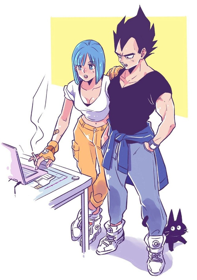 Ngắm loạt fan art mùi mẫn, sướt mướt của các cặp đôi nổi tiếng trong Dragon Ball chỉ thèm có gấu ngay - Ảnh 6.