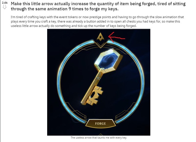 Game thủ than trời vì Riot Games bỏ quên tính năng chế tạo nhiều vật phẩm Hextech cùng một lúc - Ảnh 2. Game thủ than trời vì Riot Games bỏ quên tính năng chế tạo nhiều vật phẩm Hextech cùng một lúc - Ảnh 2.