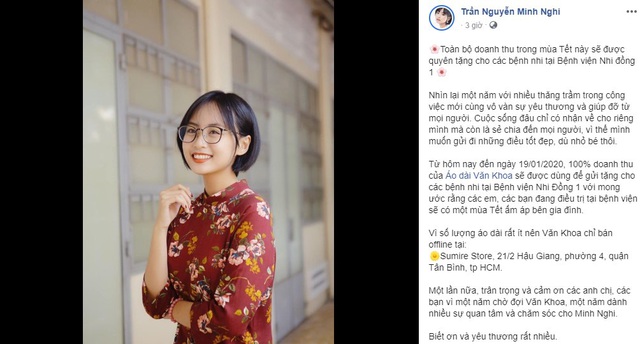 MC Minh Nghi dành tiền kinh doanh để làm từ thiện, fan trầm trồ: Đúng là thiên thần, đã xinh đẹp lại còn tốt bụng - Ảnh 2. MC Minh Nghi dành tiền kinh doanh để làm từ thiện, fan trầm trồ: Đúng là thiên thần, đã xinh đẹp lại còn tốt bụng - Ảnh 2.