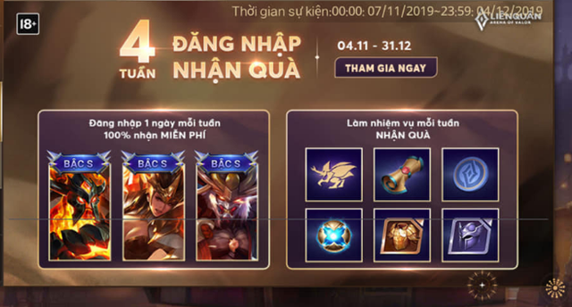 Liên Quân Mobile: Garena tặng 5 tướng, 3 skin bậc S tùy chọn cho người chơi come back - Ảnh 4.