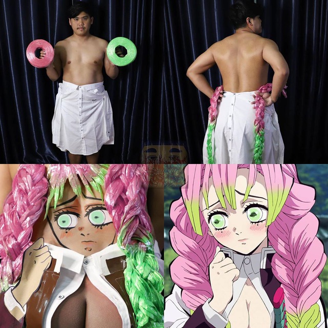 Cười sái quai hàm với loạt ảnh Kimetsu no Yaiba siêu dị của thánh cosplay giá rẻ - Ảnh 6.