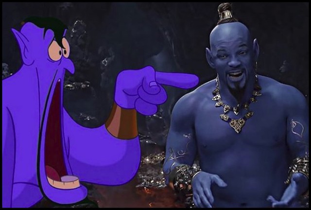 Thần Đèn Will Smith trong Aladdin trở thành vựa muối để cư dân mạng chế ảnh nhờ tạo hình quá tệ - Ảnh 2.