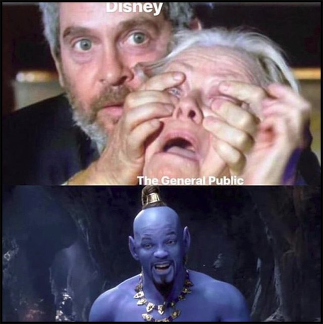 Thần Đèn Will Smith trong Aladdin trở thành vựa muối để cư dân mạng chế ảnh nhờ tạo hình quá tệ - Ảnh 5.