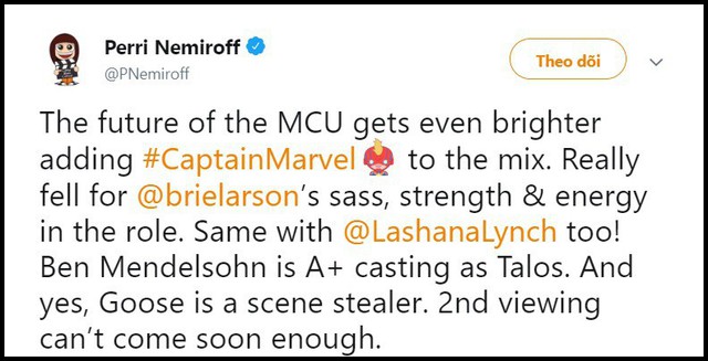Phản ứng của các fan hâm mộ sau buổi chiếu thử Captain Marvel: Thanos chết chắc rồi! - Ảnh 3.