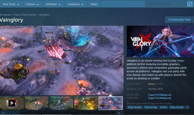 Vainglory - Game MOBA MOBILE chính thức phát hành bản PC trên Steam! - Ảnh 1.