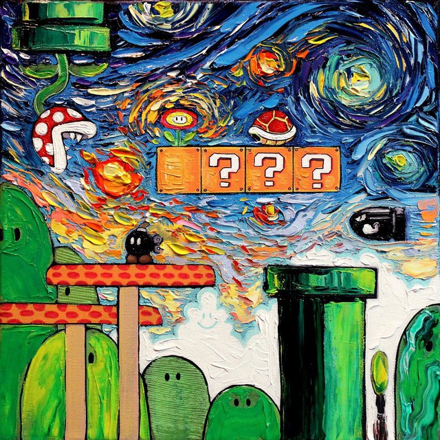 Loạt tranh trò chơi điện tử hiện đại được vẽ theo phong cách Van Gogh siêu ảo diệu - Ảnh 14.
