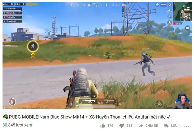 PUBG Mobile: Tội sấy Mk14 x8 không giật, Nam Blue hứng lượng dislike nhiều ghê gớm - Ảnh 2.