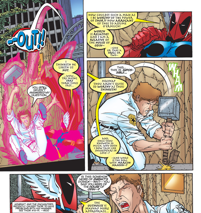Từng nâng được Mjolnir nhưng liệu Deadpool có thực sự xứng đáng với cây búa thần của Thor? - Ảnh 3.