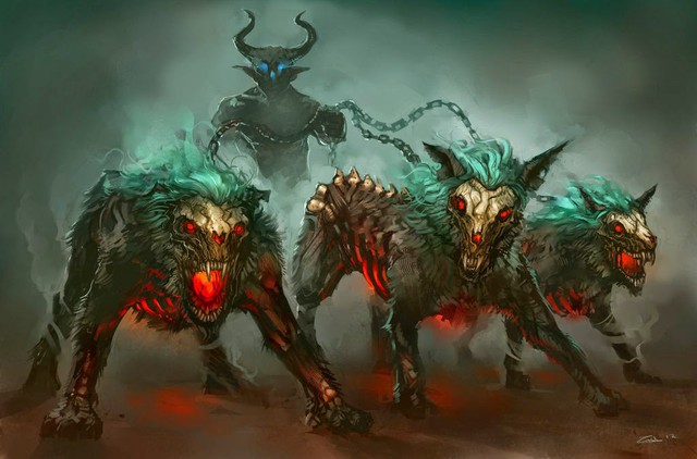 Chó quỷ: Loài quái vật hung dữ canh gác địa ngục - Ảnh 1.