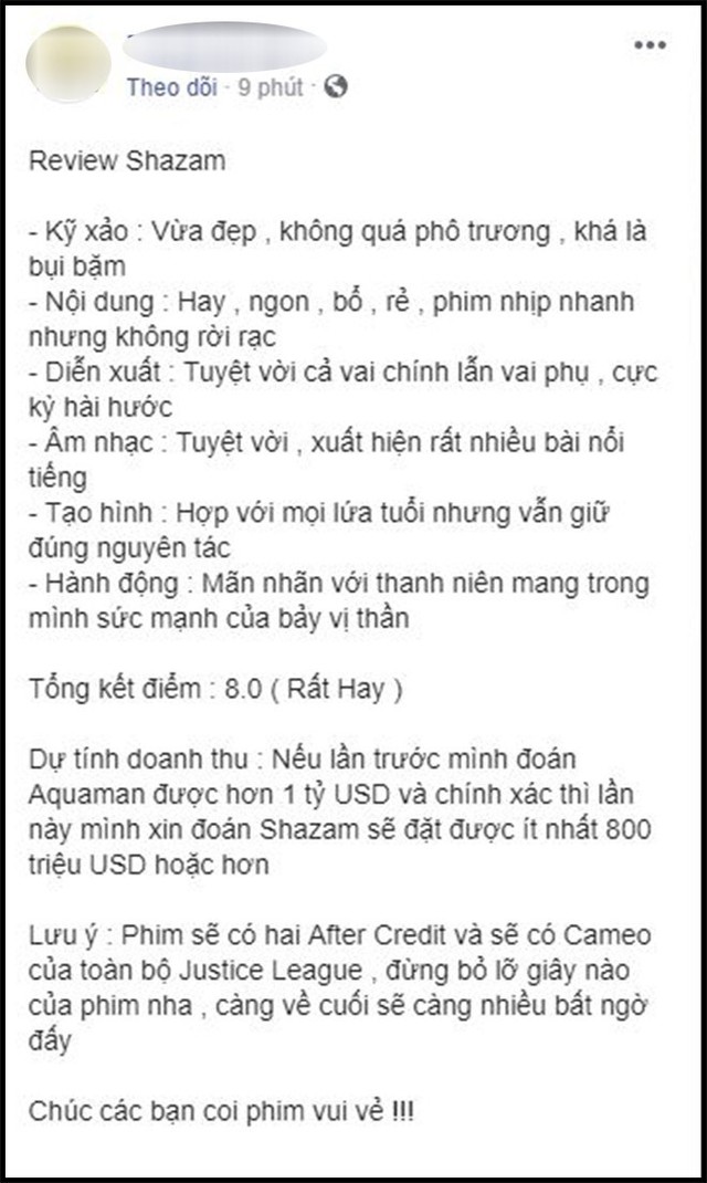 Khán giả Việt sau suất chiếu sớm phát cuồng vì Shazam: Phim siêu anh hùng lầy lội nhất từ trước đến nay - Ảnh 7.