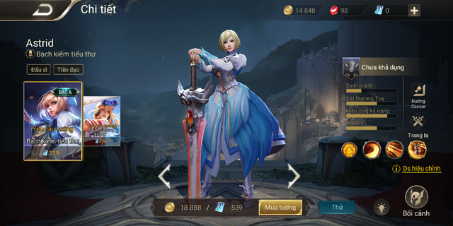 Liên Quân Mobile: Garena tặng khuyến mãi đấu sĩ gần như tuyệt chủng là Astrid cho game thủ - Ảnh 3. Liên Quân Mobile: Garena tặng khuyến mãi đấu sĩ gần như tuyệt chủng là Astrid cho game thủ - Ảnh 3.
