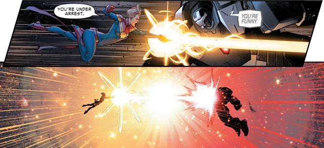 Tạo riêng một siêu chiến giáp để khắc chế Captain Marvel, nhưng Iron Man vẫn bị bán hành đến hôn mê bất tỉnh - Ảnh 5.