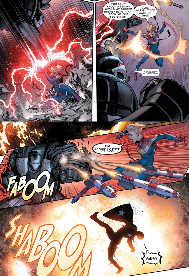 Tạo riêng một siêu chiến giáp để khắc chế Captain Marvel, nhưng Iron Man vẫn bị bán hành đến hôn mê bất tỉnh - Ảnh 4.