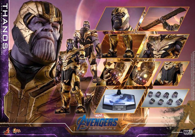 Avengers: Endgame- Cận cảnh thiết kế của Thanos, một tay đeo găng Vô Cực, một tay cầm kiếm - Ảnh 2.