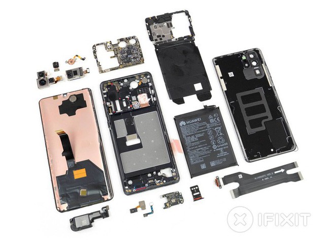 iFixit mổ bụng Huawei P30 Pro, bị đánh giá là khó sửa chữa - Ảnh 7.