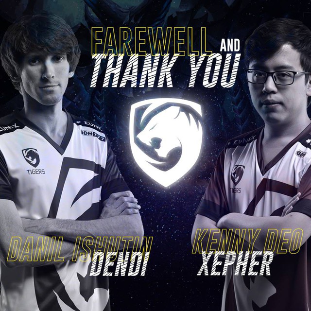 DOTA 2: Cuộc hành trình ở SEA của Dendi chấm dứt khi anh và Xepher cùng nhau rời team Tigers - Ảnh 1. DOTA 2: Cuộc hành trình ở SEA của Dendi chấm dứt khi anh và Xepher cùng nhau rời team Tigers - Ảnh 1.