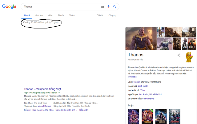 Đến cả Google Search cũng chịu sự ảnh hưởng của Găng tay vô cự trong Avengers: Endgame - Ảnh 3.