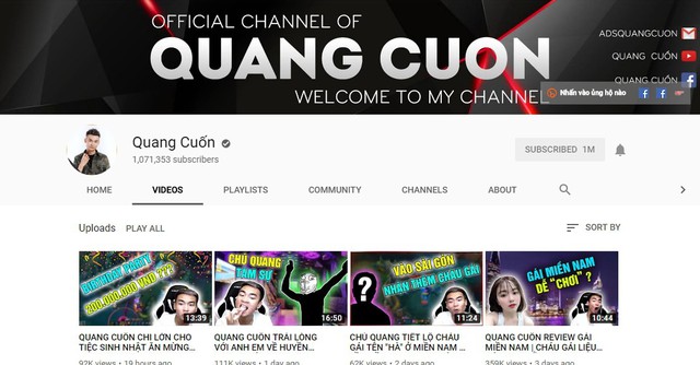 Quang Cuốn đón sinh nhật tuổi 20 hoành tráng mừng 1 triệu Sub Youtube bên gia đình và dàn khách mời siêu khủng - Ảnh 1. Quang Cuốn đón sinh nhật tuổi 20 hoành tráng mừng 1 triệu Sub Youtube bên gia đình và dàn khách mời siêu khủng - Ảnh 1.
