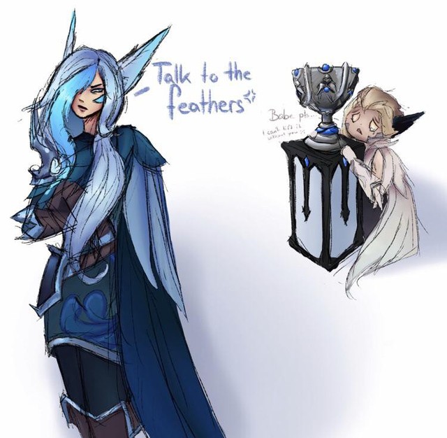 LMHT: Riot cố tình lờ đi trang phục vô địch của Xayah, fan dỗi tự thiết kế skin đẹp mê hồn - Ảnh 2. LMHT: Riot cố tình lờ đi trang phục vô địch của Xayah, fan dỗi tự thiết kế skin đẹp mê hồn - Ảnh 2.
