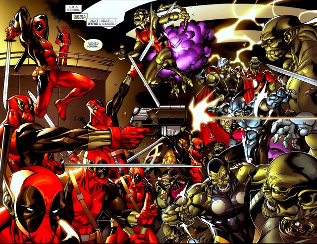 Ham muốn sức mạnh của chàng bựa Deadpool, cả đàn Skrull rủ nhau “bay màu” - Ảnh 3.