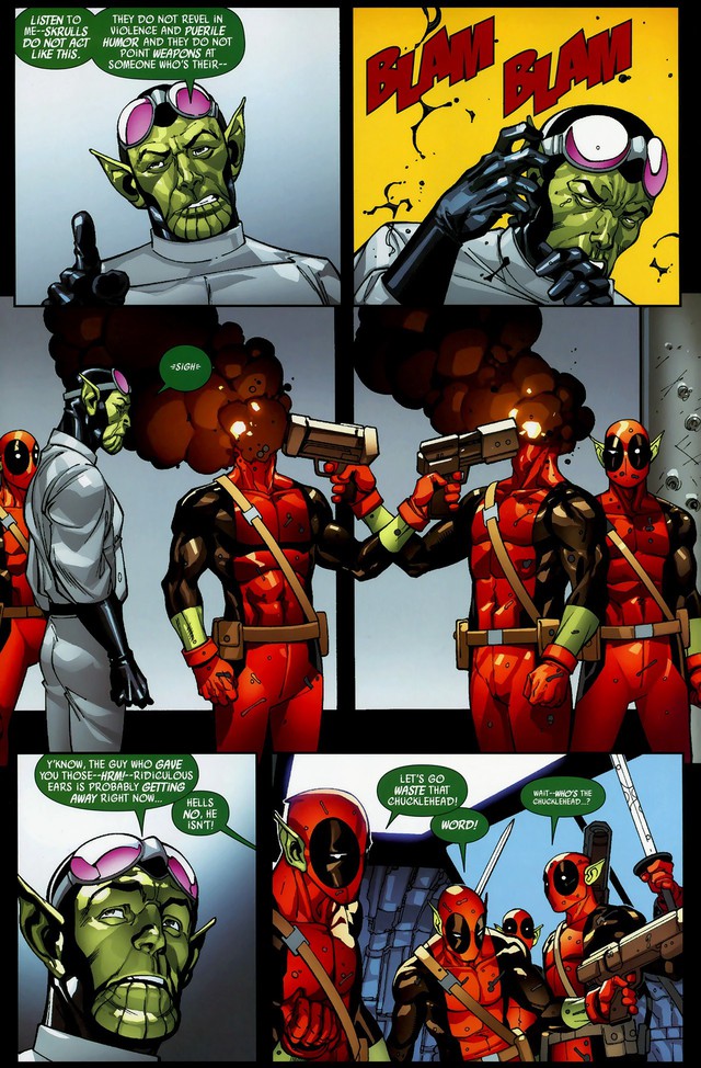 Ham muốn sức mạnh của chàng bựa Deadpool, cả đàn Skrull rủ nhau “bay màu” - Ảnh 5.