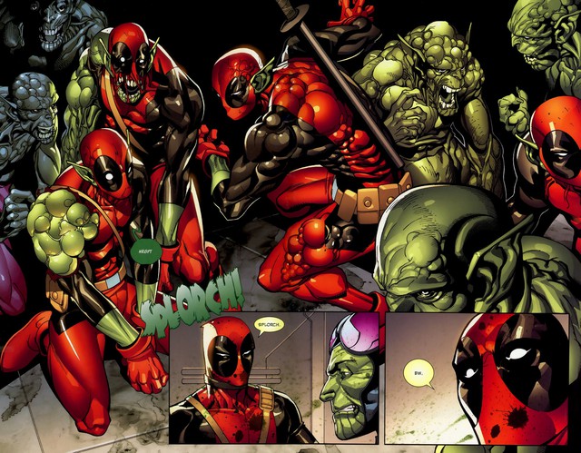 Ham muốn sức mạnh của chàng bựa Deadpool, cả đàn Skrull rủ nhau “bay màu” - Ảnh 6.