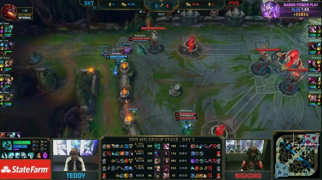 LMHT - Vòng bảng MSI 2019 ngày 2: Thua tan tác SKT T1, Chiến công đầu tại MSI 2019 vẫn là ước mơ xa xỉ với Phong Vũ Buffalo - Ảnh 5. LMHT - Vòng bảng MSI 2019 ngày 2: Thua tan tác SKT T1, Chiến công đầu tại MSI 2019 vẫn là ước mơ xa xỉ với Phong Vũ Buffalo - Ảnh 5.