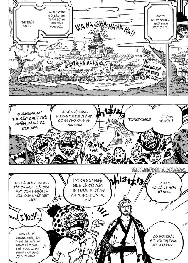 One Piece: Ẩn ý thực sự về trái SMILE tới người dân thị trấn Ebisu đằng sau câu nói của Komurasaki với Zoro là gì? - Ảnh 3.