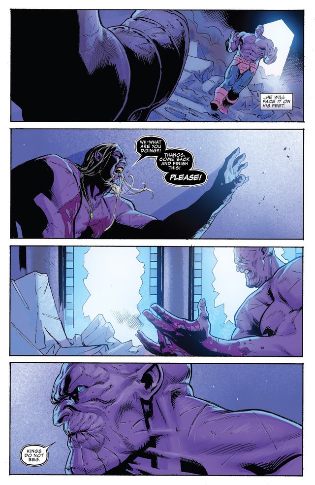 Old King Thanos: Vị vua hùng mạnh thống trị vũ trụ đã tiêu diệt hết các siêu anh hùng và nuôi Hulk làm thú cưng - Ảnh 6.