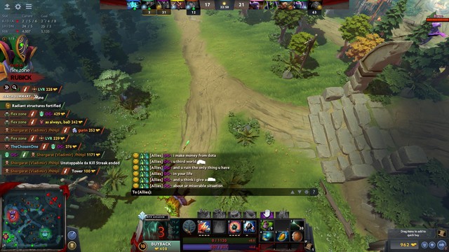 DOTA 2: Cố tình phá game, một thanh niên bị nhà vô địch TI8 chửi không trượt phát nào - Ảnh 2.