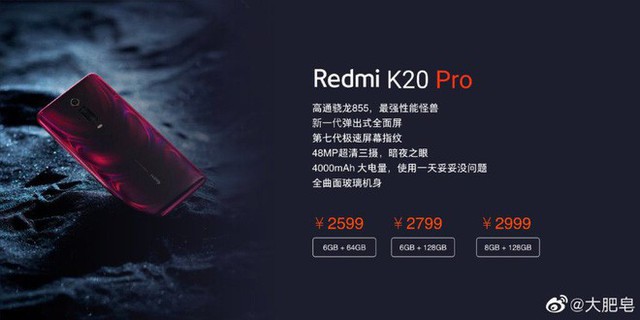 Redmi K20 Pro lộ giá, chỉ 8,7 triệu cho smartphone dùng chip Snapdragon 855, camera 48MP - Ảnh 1.
