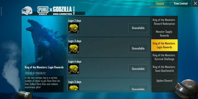 PUBG Mobile: Tổng hợp phần thưởng từ chuỗi sự kiện King of Monsters, Khung Godzilla hot nhất - Ảnh 3.