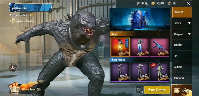 PUBG Mobile: Tổng hợp phần thưởng từ chuỗi sự kiện King of Monsters, Khung Godzilla hot nhất - Ảnh 1.