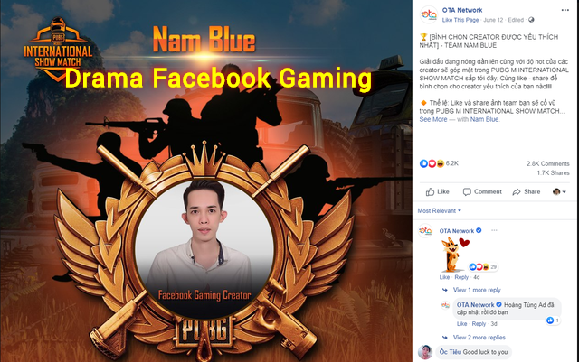 Toàn bộ drama Facebook Gaming Creator, OTA Network và VNG PUBG Mobile hay câu chuyện sự tôn trọng đối tác - Ảnh 5.