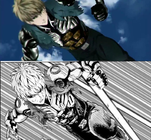 One-Punch Man: So độ ngầu của Genos trong trận chiến với người máy G4 ở phiên bản Anime và Manga - Ảnh 1.