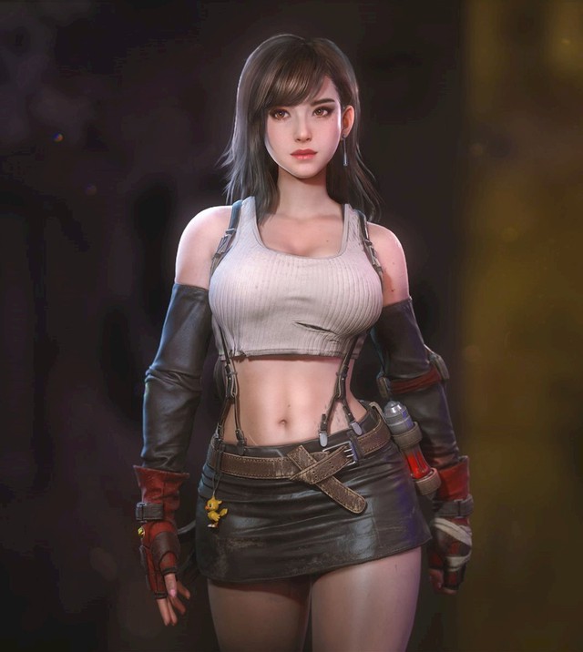 Bức xúc vì ngực Tifa bị cha đẻ sửa bé tẹo teo, game thủ ra tay buff mạnh vòng 1 khiến fan FF7 Remake tròn mắt - Ảnh 7.