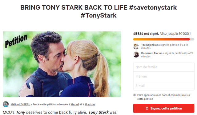 Fan của Iron Man đang kiến nghị với Marvel để... Tony Stark được hồi sinh - Ảnh 1.