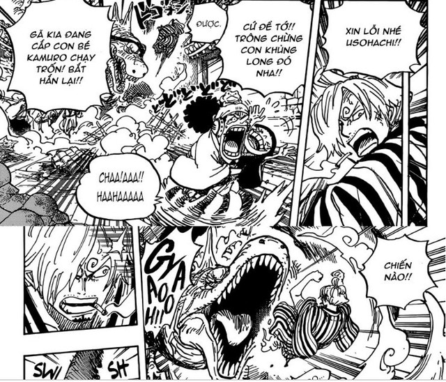 One Piece 946: Tứ Hoàng Big Mom thể hiện sức mạnh kinh hoàng - Một đấm lún đầu quyền Queen Đại Dịch - Ảnh 2.