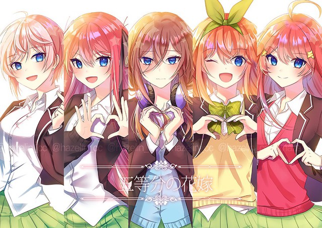 Gotoubun no Hanayome: Bộ manga khiến chàng trai nào cũng ước rằng mình có một harem - Ảnh 2.