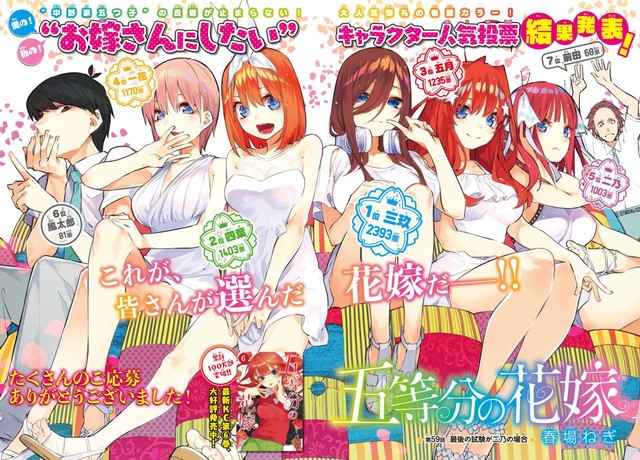 Gotoubun no Hanayome: Bộ manga khiến chàng trai nào cũng ước rằng mình có một harem - Ảnh 3.