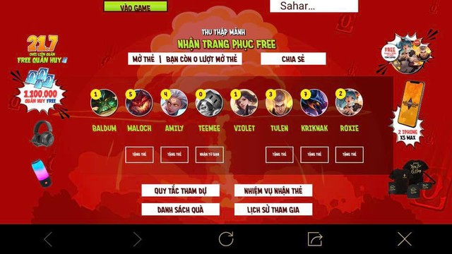 Liên Quân Mobile: Garena tặng FREE Roxie Hầu Gái quá hot, website sự kiện nghẽn liên tục - Ảnh 1.