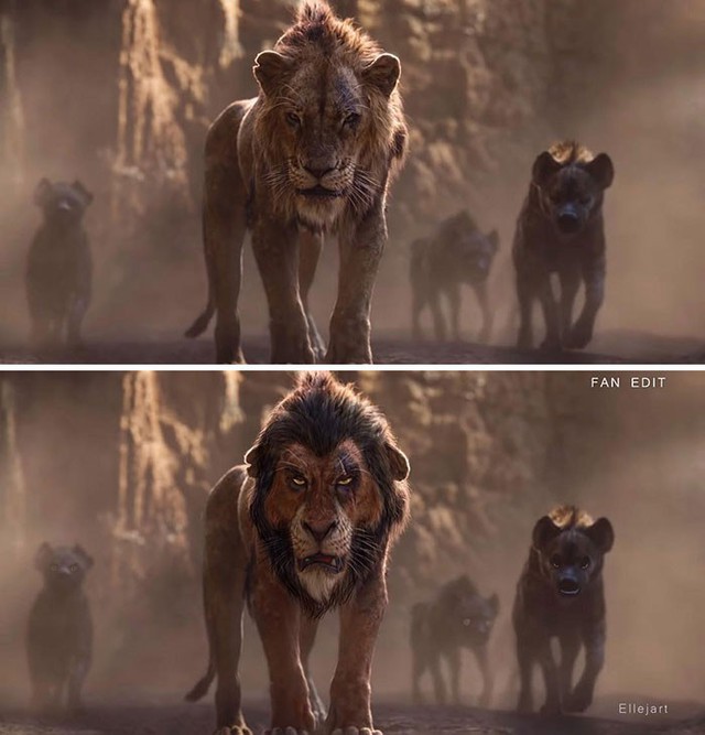 Live-action The Lion King nếu giữ nguyên phong cách nhân vật theo bản hoạt hình thì sẽ thế nào? - Ảnh 2.