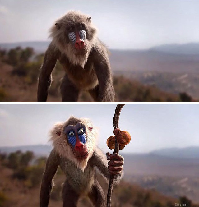 Live-action The Lion King nếu giữ nguyên phong cách nhân vật theo bản hoạt hình thì sẽ thế nào? - Ảnh 3.