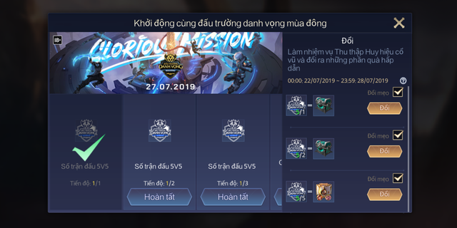 Liên Quân Mobile: Garena tặng FREE 3 skin trong Rương Danh Vọng, game thủ lại có cơ hội - Ảnh 1.