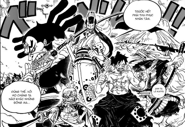 One Piece 948: Kiku phơi bày bộ mặt thật, hội ngộ cùng Cửu Hồng Bao và Luffy chuẩn bị oanh tạc nhà ngục Udon - Ảnh 4.