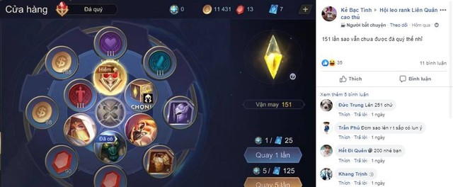 Liên Quân Mobile: Game thủ đồng loạt bóc phốt Garena vì quay hơn 151 lần không ra Đá Quý - Ảnh 9.